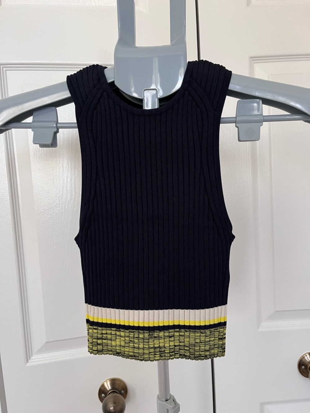 rag & bone Navy Ribbed Tank - Picture 2 of 4